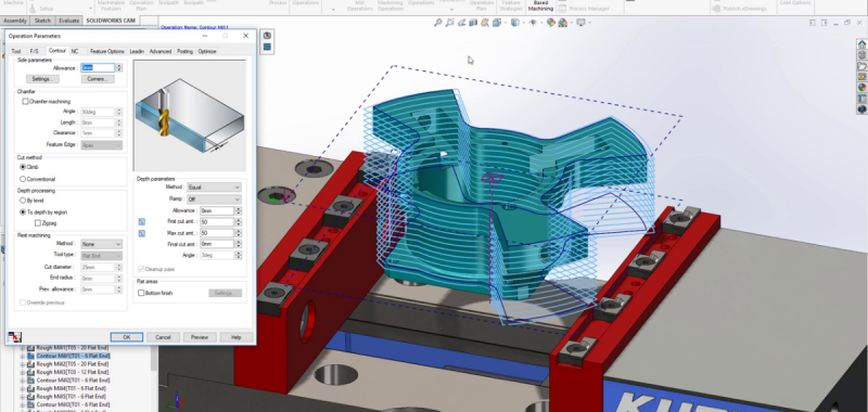 SolidWorks CAM 2019 Nuovamacut Produzione