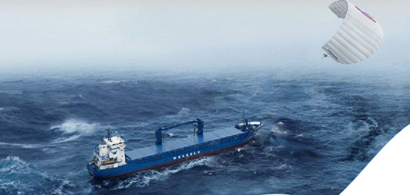 Progettazione SkySails: navi trainate da aquiloni
