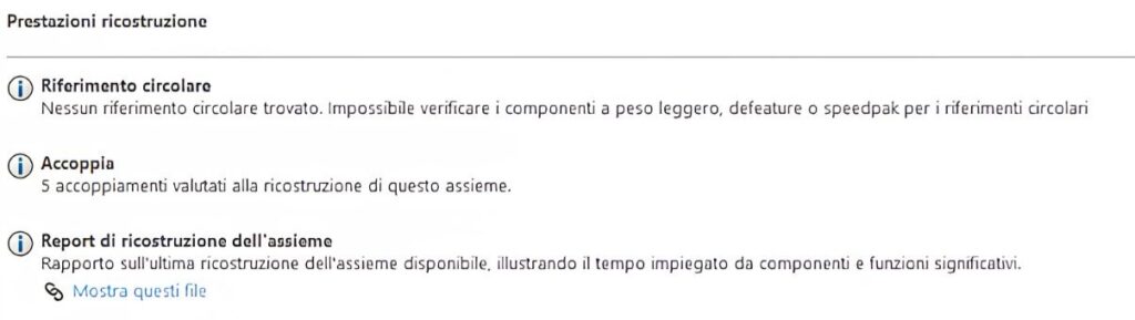 Valutazione delle prestazioni di un assieme