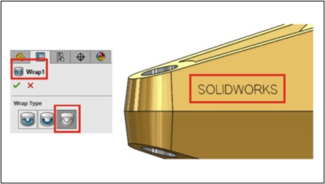 Feature di avvolgimento da schizzi SolidWorks 2023
