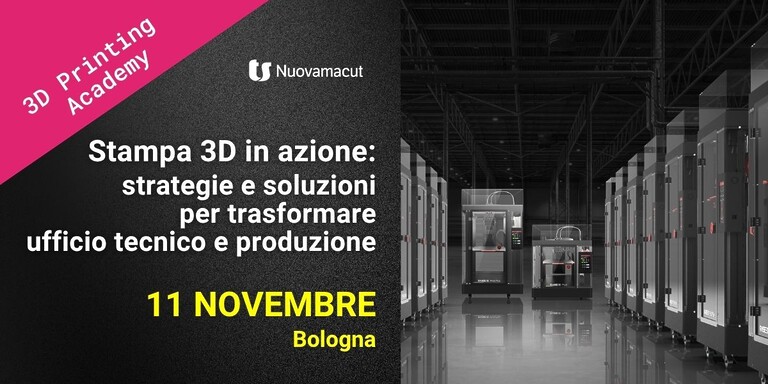 3Dprinting academy-evento stampa 3D in presenza a Bologna