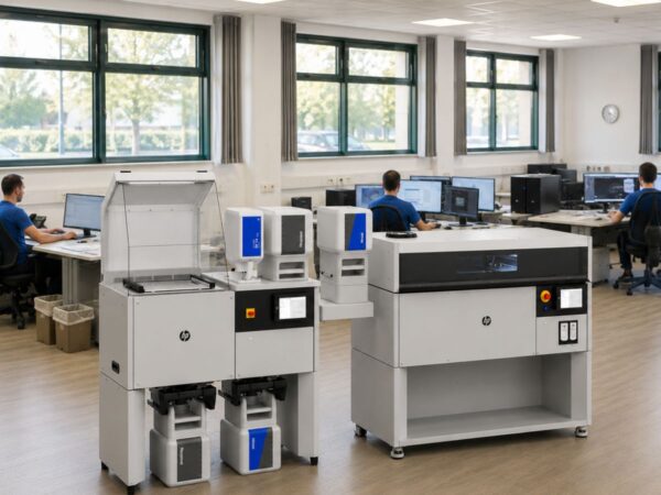 Stampante 3D HP Multi Jet Fusion 1200 in ufficio tecnico Stampante 3D HP Multi Jet Fusion 1200 in ufficio tecnico