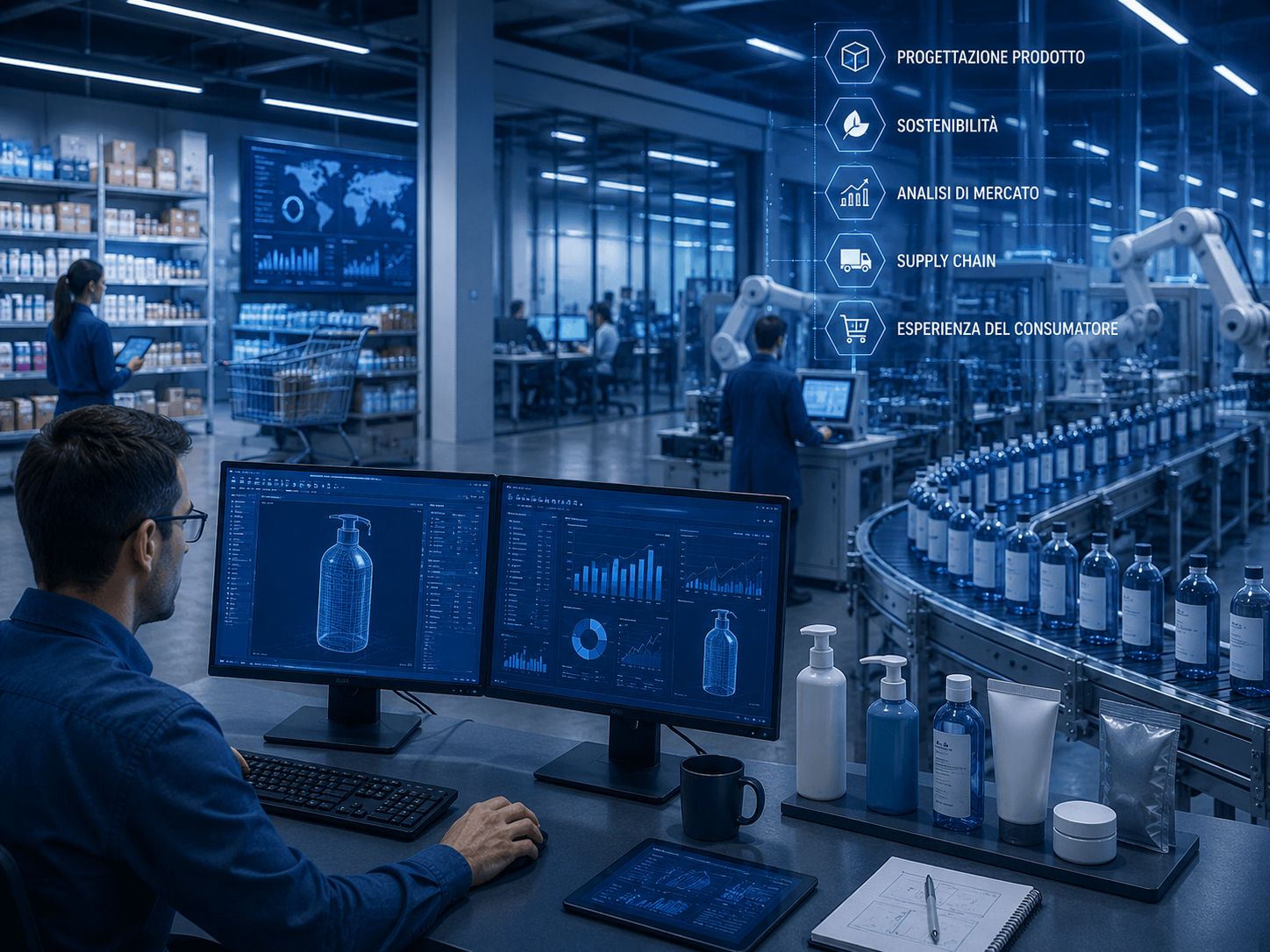 settore prodotti confezionati e retail