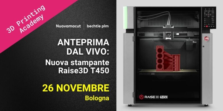 Anteprima dal vivo della nuova stampante Raise3D T450 - 26 novembre 2026